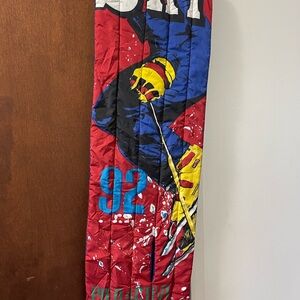 Polo Ralph Lauren ski 1992 Red Blue Yellow Ski Graphic Scarf snowbeach p-wing